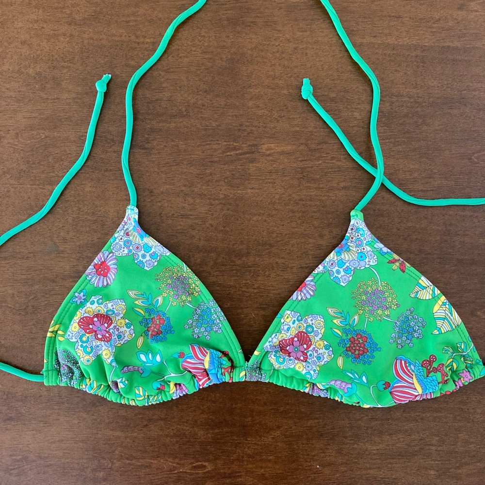 Floral Print Triangle Top size:M?